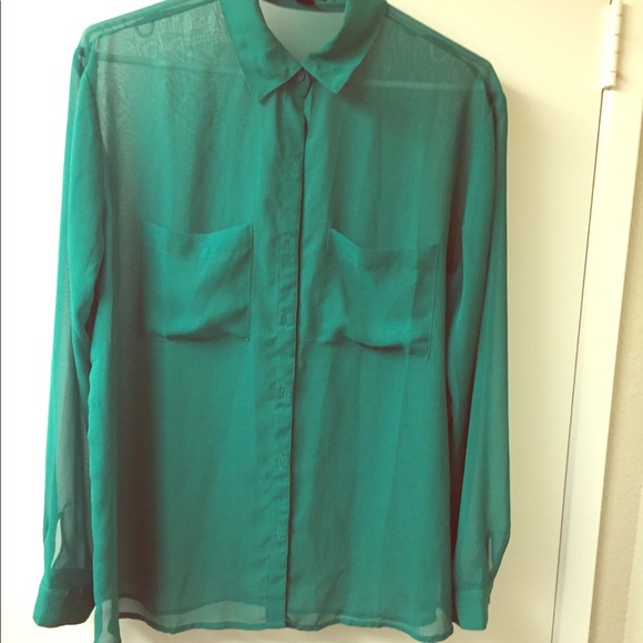 Sheer long sleeve blouse - Picture 1 of 2